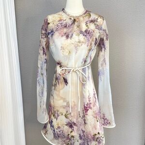 Zimmermann Floral Long Sleeve Dress